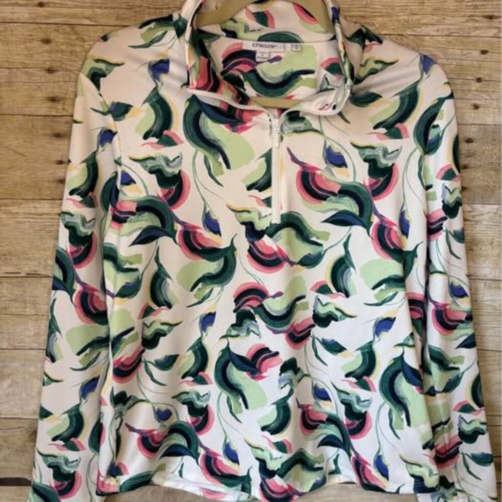 Chico’s size 1 Zip Top